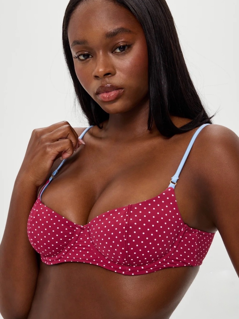 Frankies Bikinis Cola Bikini Top Polka Dot - Size M – NWT